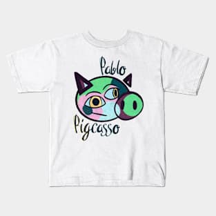 Pablo Pigcasso Kids T-Shirt